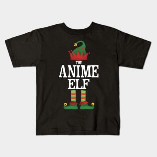 Anime Elf Matching Family Group Christmas Party Pajamas Kids T-Shirt